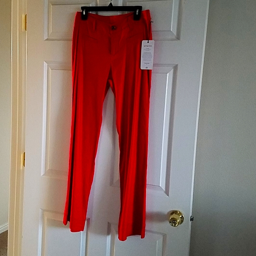 Women's cranberry red trouser